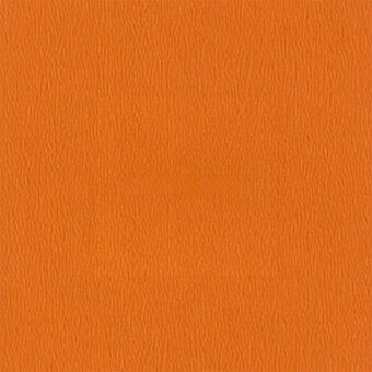 Orange leather texture with vertical grain, matte finish, and terracotta hue, displaying a supple, organic surface pattern.